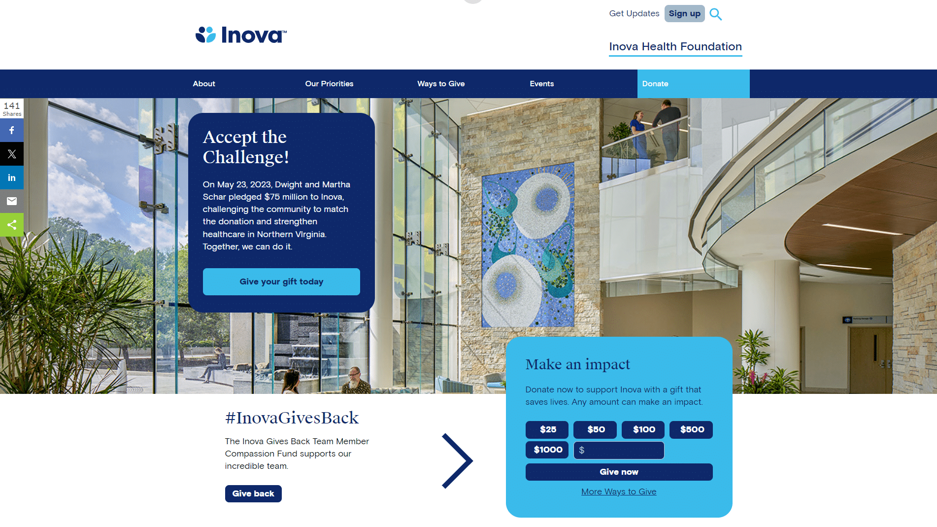 Boosting Inova Health Foundation Events & Fundraising Goals