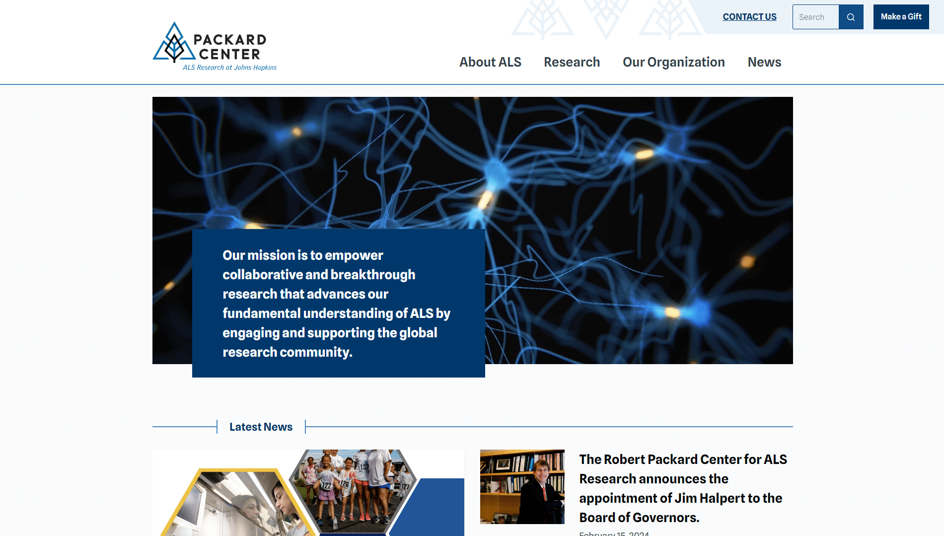 The Packard Center Website Makes ALS Research More Approachable for Supporters